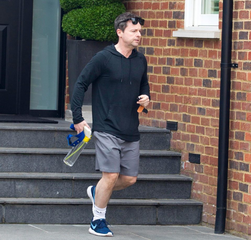  Declan Donnelly, pictured today, is in 'crisis talks' with ITV on what to say about ant's absence on Saturday Night Takeaway