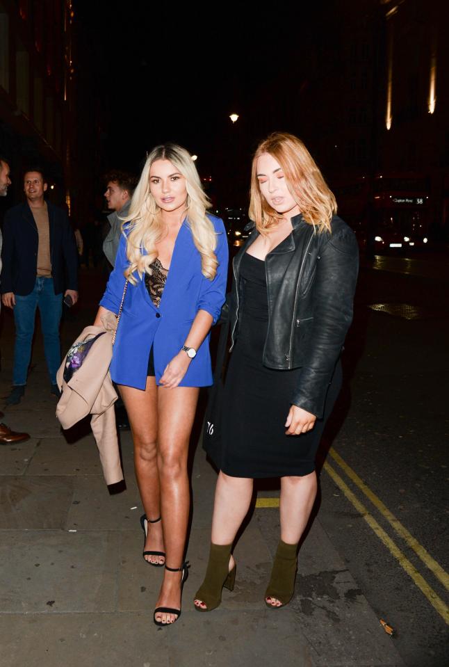  The Ibiza Weekender star wore a blue blazer