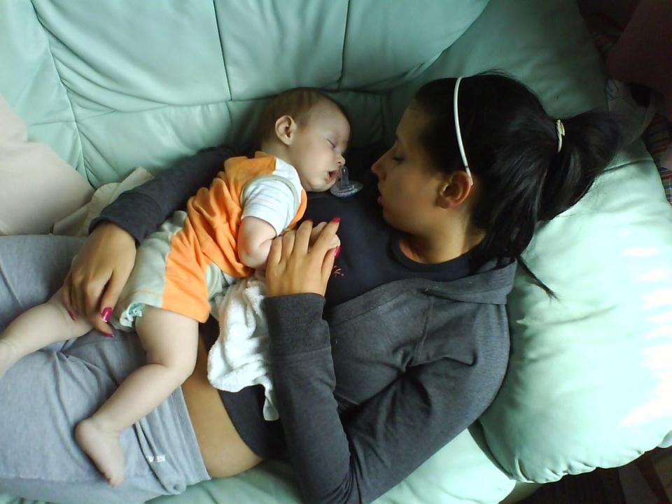  Stacey with baby Zachary almost ten years ago