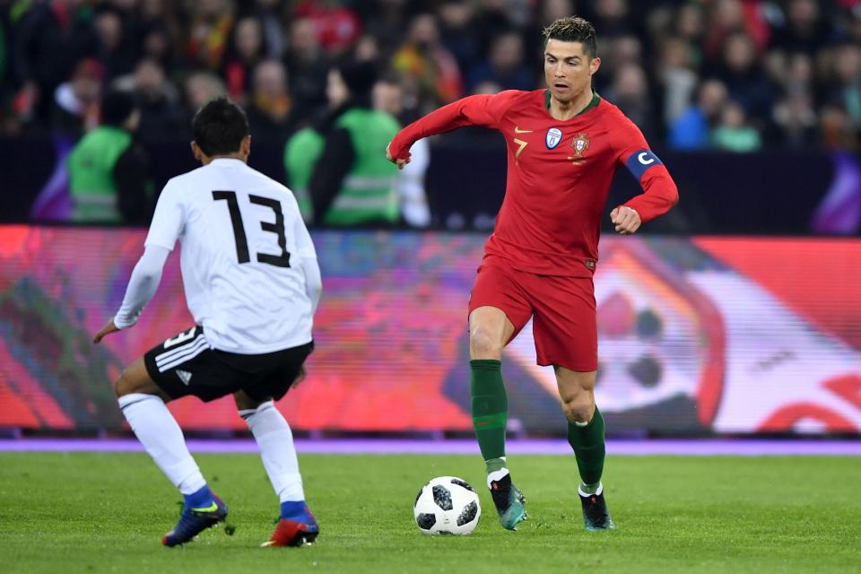  Real Madrid ace Cristiano Ronaldo was constantly threatening to score for Portugal