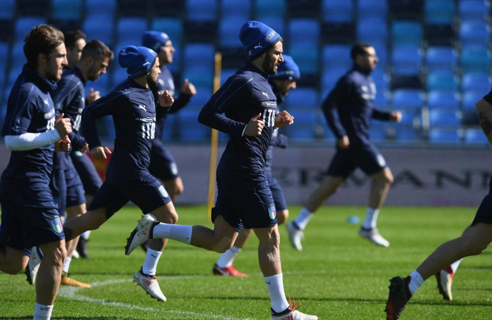  Antonio Candreva and his team-mates in action during the training session