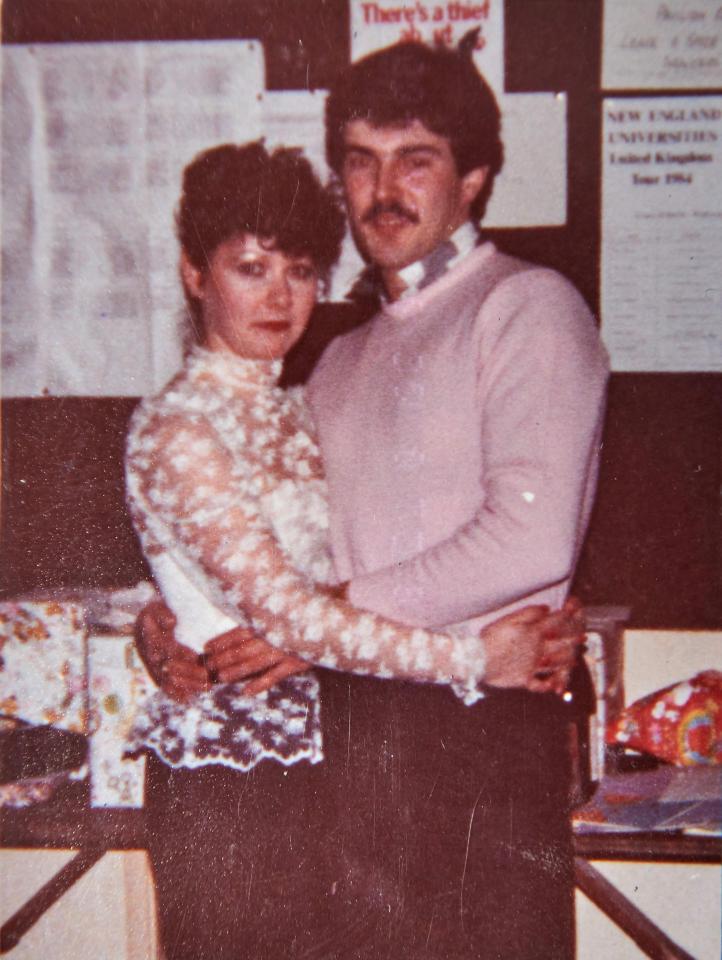  Dennie Smith pictured when she met her husband Graham in the 1980s. She is encouraging those who use her site to go out an meet up