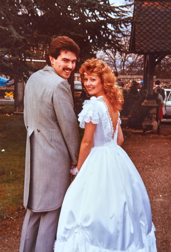  Dennie Smith and her husband Graham on their wedding day