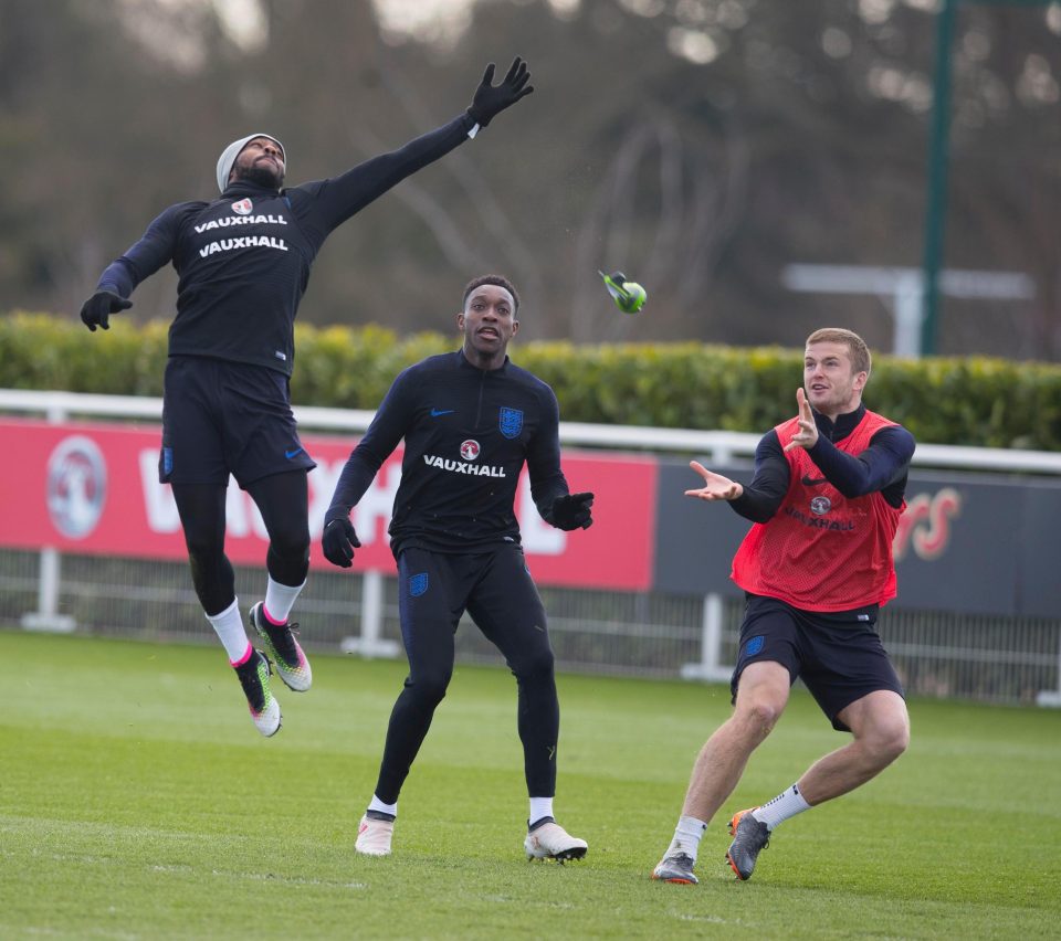 England stars played around with some Nerf rockets rather than footballs in an interesting session on Monday