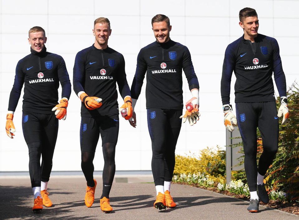 Four will become one but who of Jack Butland, Joe Hart, Jordan Pickford and Nick Pope will come out on top?