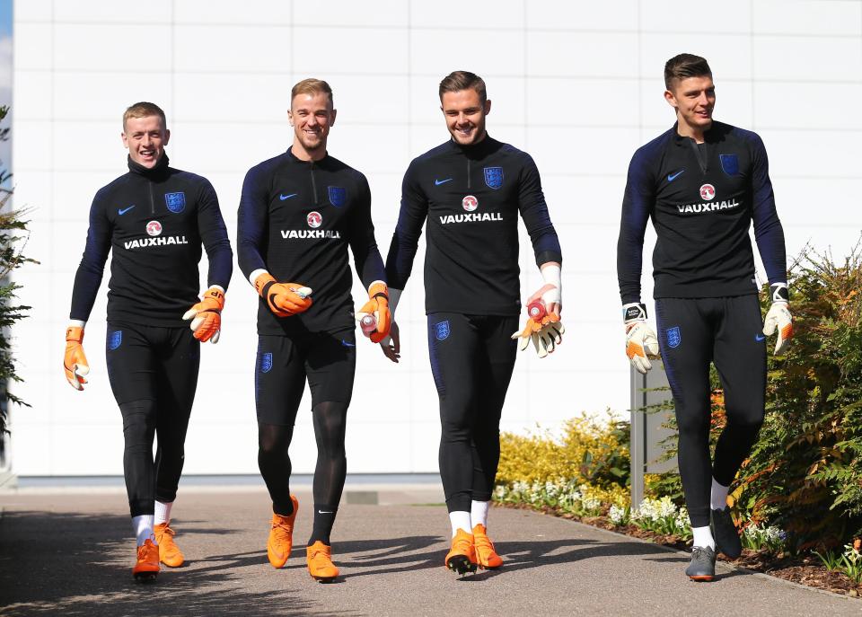  Joe Hart faces heavy competition for the No1 jersey in the England squad