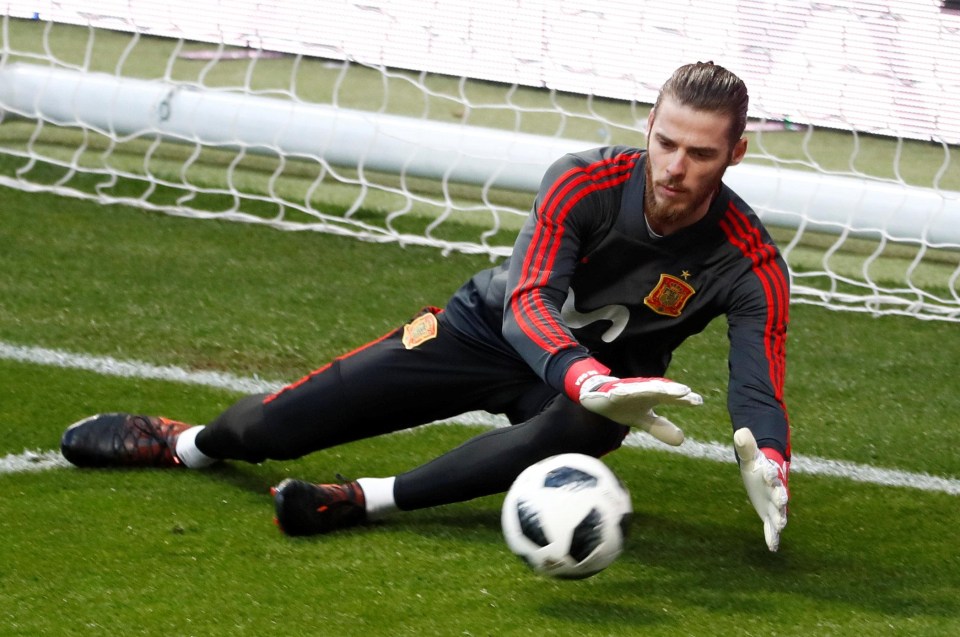 De Gea is currently training with Spain ahead of their friendly against Argentina