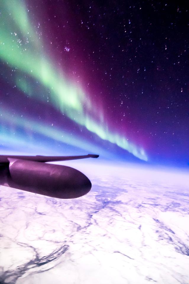 Ross managed to photograph straight down the line of his U-2 plane's wings