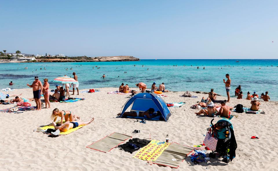  Nissi beach in Ayia Napa has crystal clear turquoise waters which make for the perfect Instagram picture