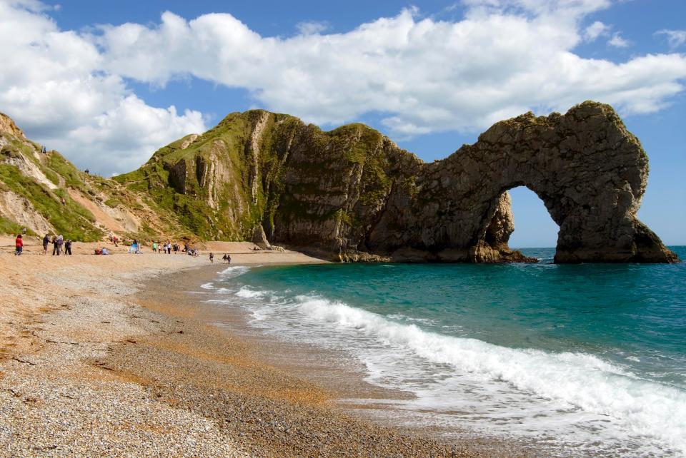  The limestone arch of Durdle Door is another favourite for Instagram users