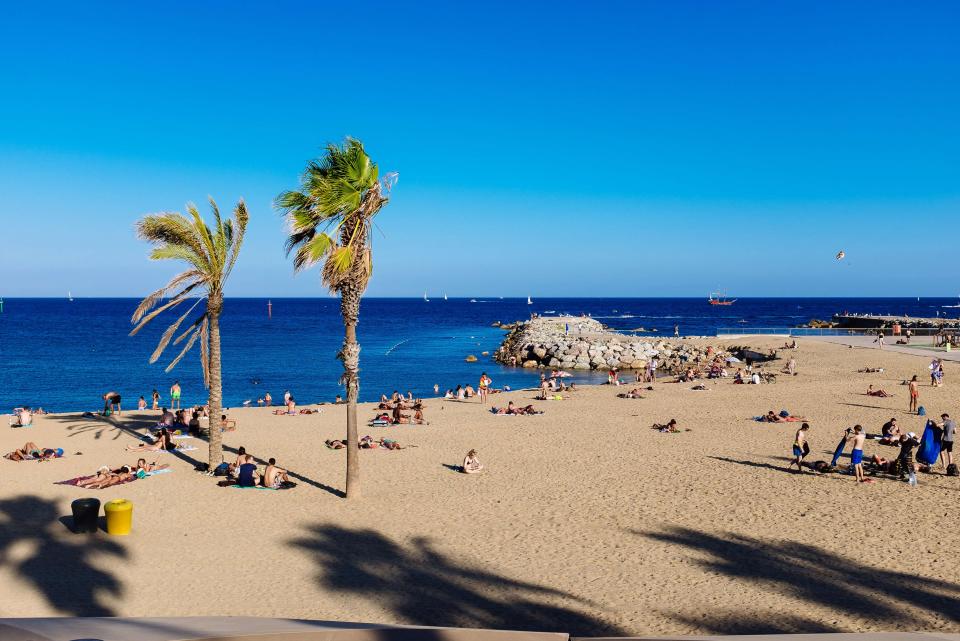  Tourist-friendly Barceloneta beach is a short walk from town in Barcelona and features highly on Instagram