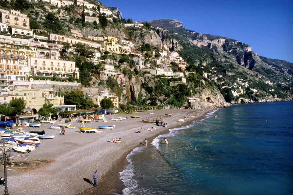  Positano on the Amalfi Coast has won the award for the most hashtagged beach on Instagram