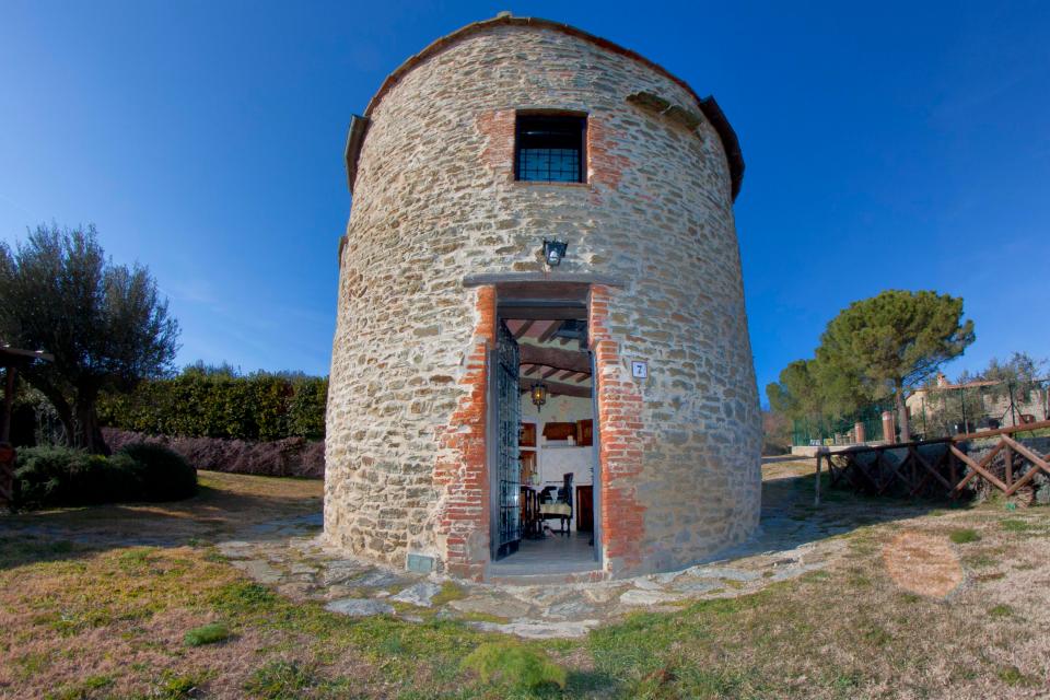  This old tower in Italy has views out over the Tuscan countryside and Lake Trasimeno