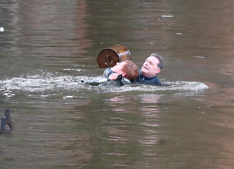  The filming of Cold Feet kicked off with dramatic scenes of a drowning victim rescue