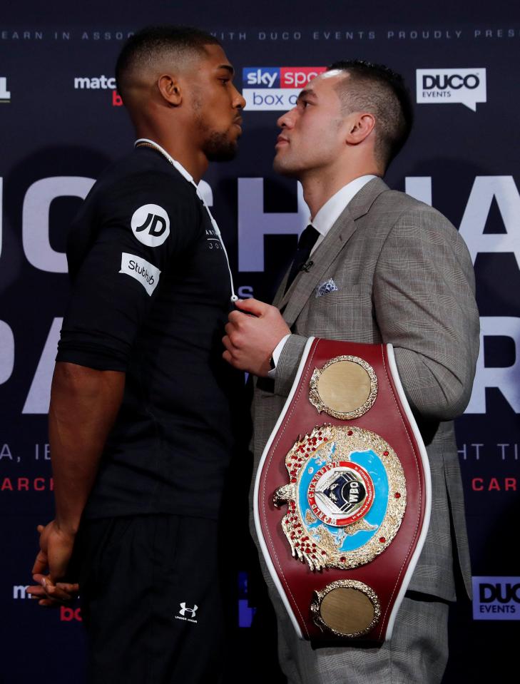  Anthony Joshua meets Joseph Parker in Cardiff on Saturday night