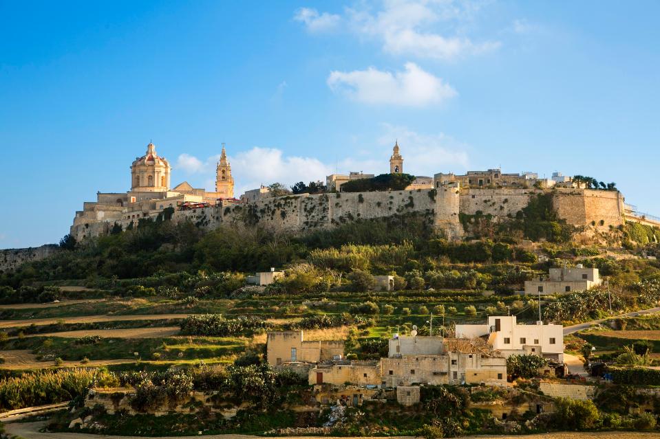  St Paul's Cathedral and city walls, Mdina