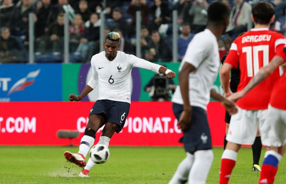  The French international recently netted a stunning free-kick in the 3-1 win against Russia