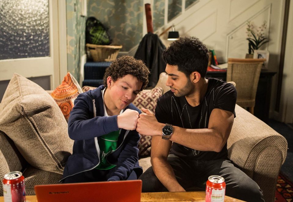  ITV bosses have wished him every success in the future - here in an early 2015 episode with Simon Barlow, as played by Alex Bain