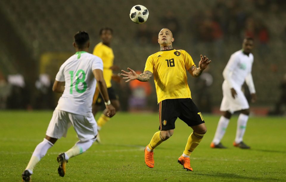  Nainggolan in action for Belgium against Saudi Arabia