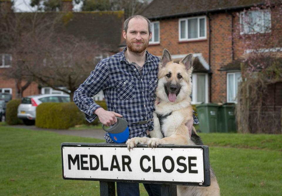  German shepherd Serj bit a postwoman and residents haven't had mail since