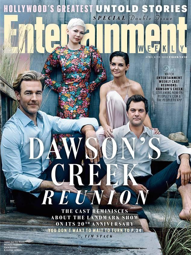 The cast of Dawson's Creek reunited for a front cover shoot