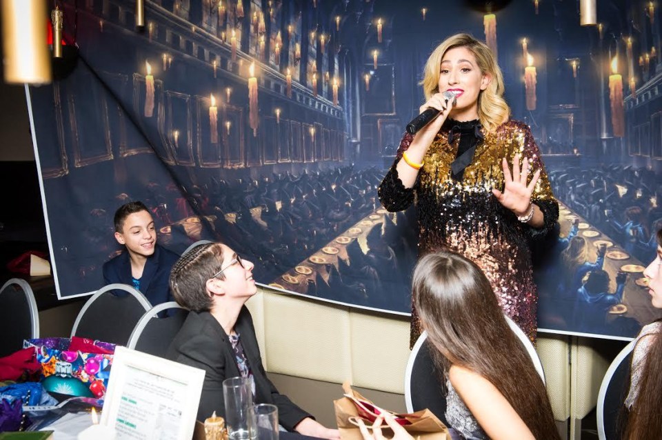 Stacey makes a speech at her brother Josh’s Bar Mitzvah