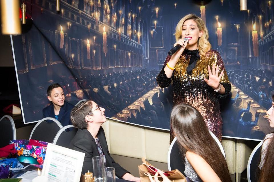  Stacey makes a speech at her brother Josh's Bar Mitzvah