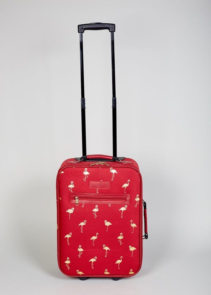 Start your holiday in style with this eye-popping carry-on featuring the popular birds