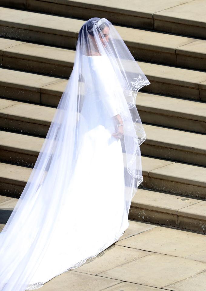 Meghan Markle's weddign dress was designed by Hubert de Givenchy