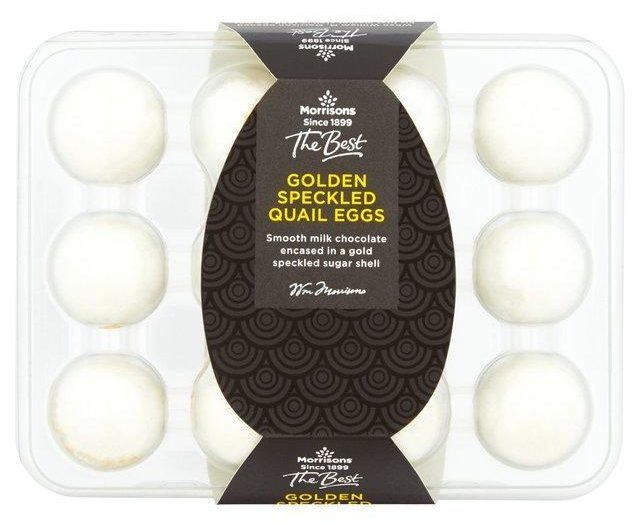  Morrisons is selling chocolate 'quail' eggs in boxes of 12 for Easter