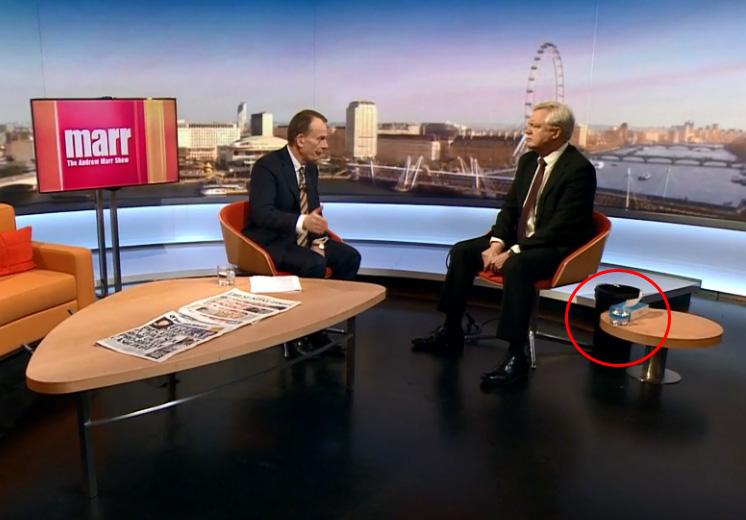  David Davis had to have a sick bucket next to him on the Andrew Marr Show