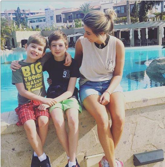  Me on holiday with my boys Zachary, 10, and Leighton, 5