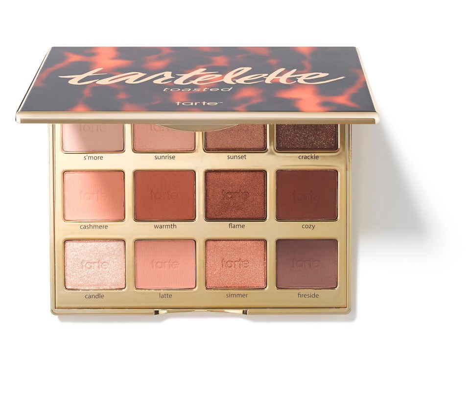 The palette contains 12 irresistibly warm shades