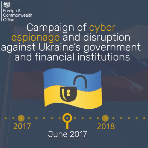  And of cyber espionage in Ukraine