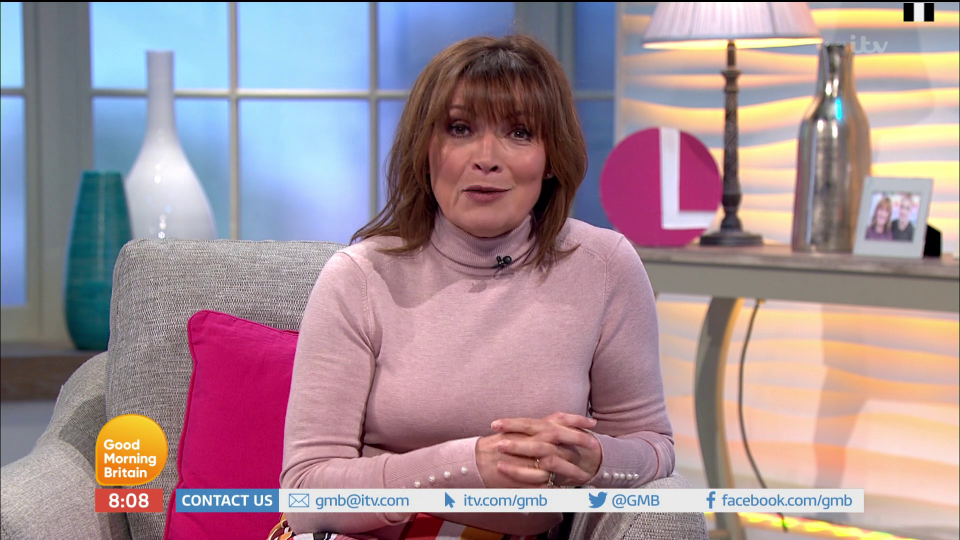  Lorraine Kelly returned to her show today after being off sick