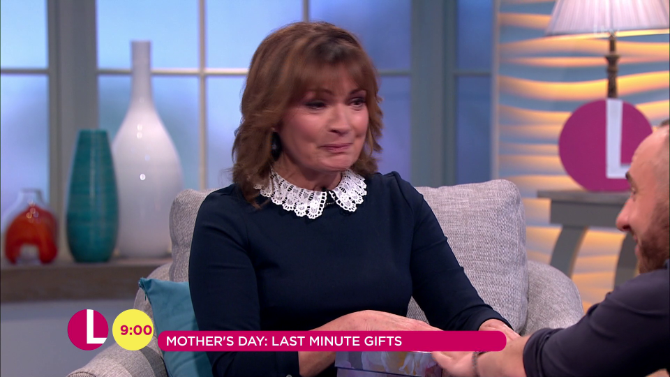  Lorraine was surprised to see the video message from her daughter