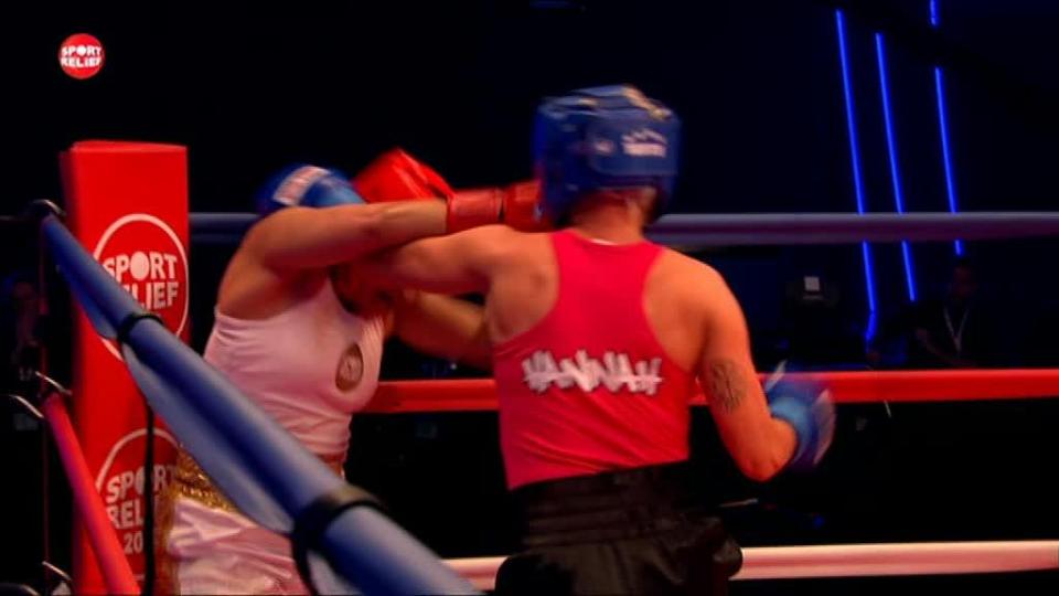  S Club 7 star Hannah had managed to get Vanessa into the corner of the ring