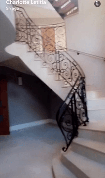  The house also has a big sweeping staircase