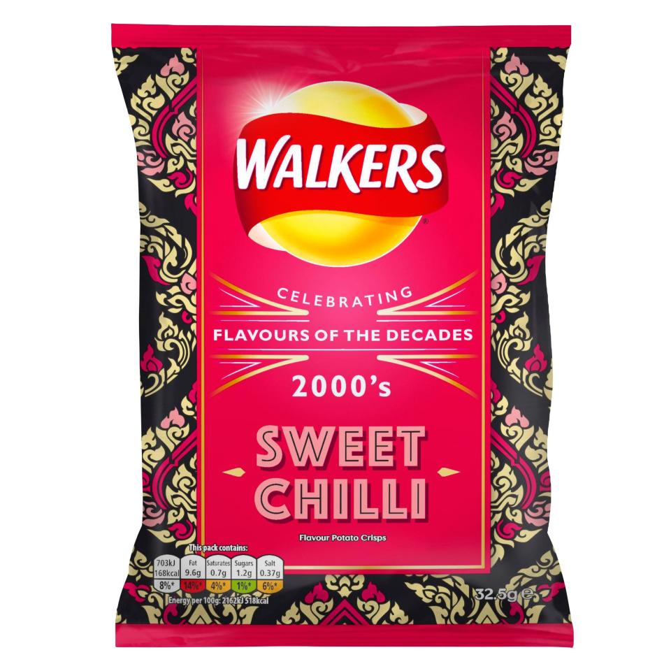  Sweet Chilli is the flavour that represents the 2000s