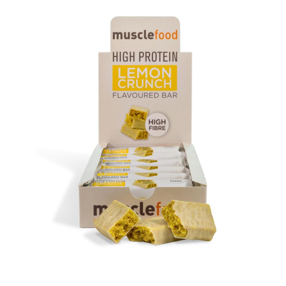  There is 15g of protein in every Musclefoods lemon crunch bar