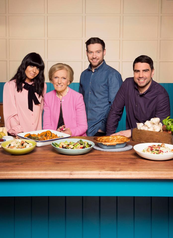 Claudia and Mary (l-r) pit cooks who excel at home against each other and joining them on the judging team are Chris Bavin (far right) and Dan Doherty 