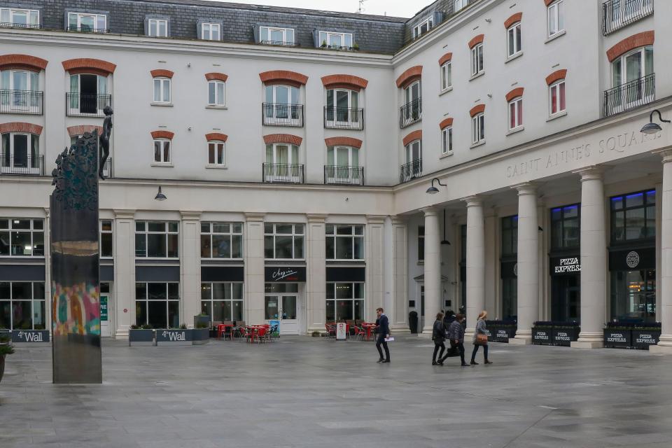  In one scene, Marcella dashes through St Anne's Square