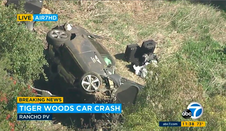  The LA County Sheriff's Department confirmed that Woods was the driver of a vehicle involved in a roll-over traffic collision