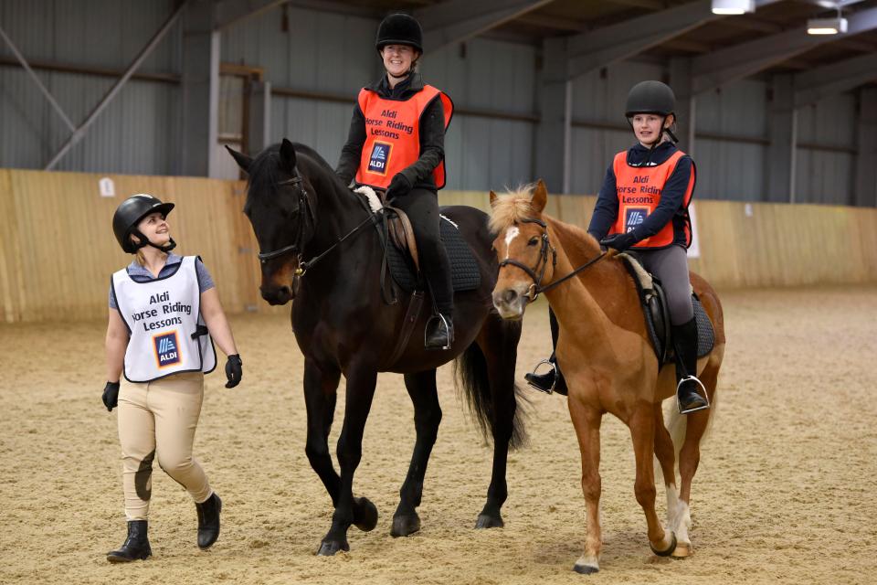  The lessons will be available at the Summerhouse Equestrian in Cheltenham, Gloucestershire, and Parbold Equestrian near Wigan, Lancashire, with prices starting from £21