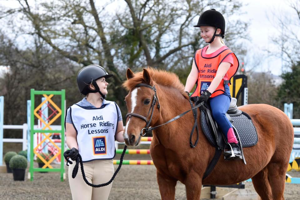  Budget supermarket Aldi is now offering discounted horse riding lessons to its customers