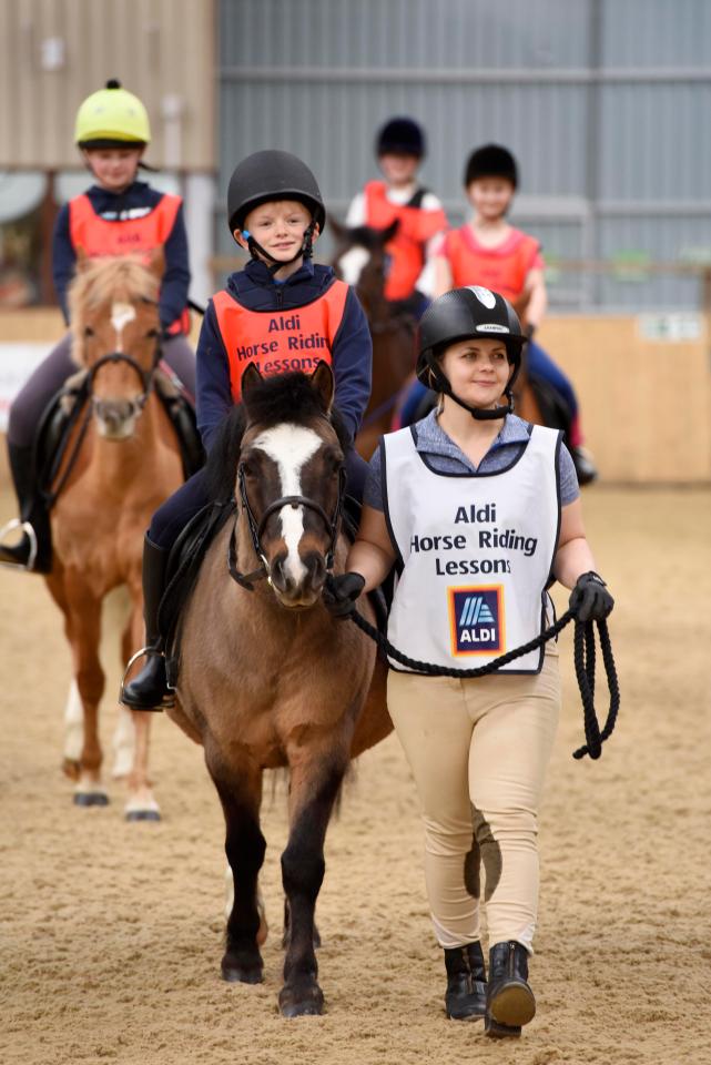  Aldi is the first supermarket in the UK to offer riding lessons to its customers