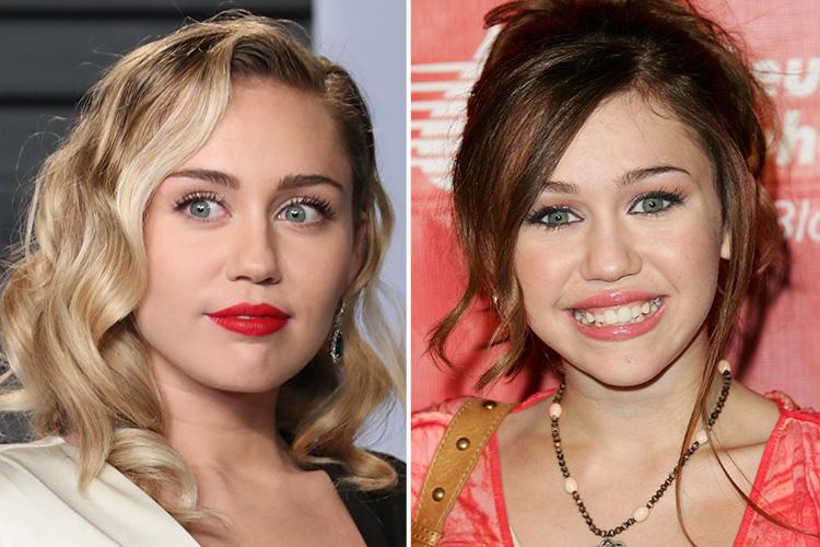  Blonde bombshell Miley Cyrus had much darker hair in her younger years