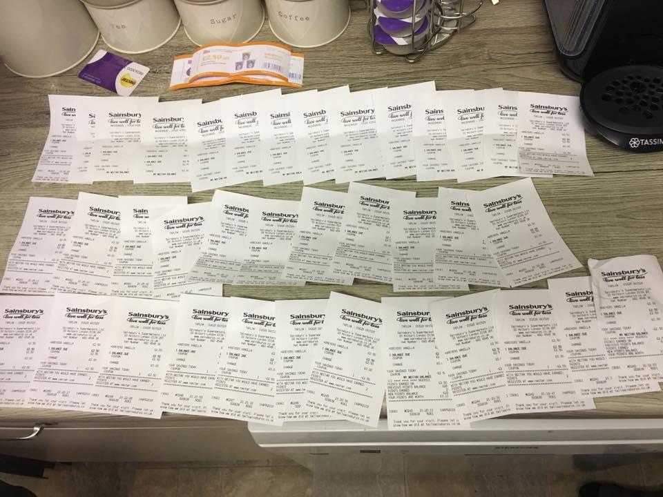  Customers had to buy the ice creams in separate transactions so Bianca left the shop with 36 receipts