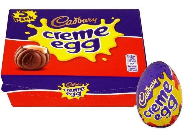  The supermarket is flogging boxes of five Cadbury Creme eggs for £1 instead of £2.