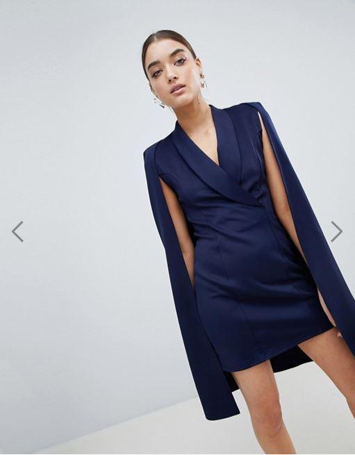 Club L’s cape blazer dress is a much cheaper but no less chic alternative to Stella’s ‘Stella’ dress